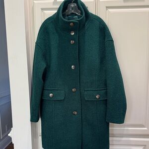 Talbots Deep Green Pea Coat